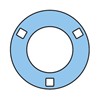 PF40 SKF Round flanged pressed steel (housing only) PF40 SKF Round flanged pressed steel (housing only)