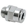 Tube connector G1/8 male for tube 6 mm straight (brass nickel-plated) Tube connector G1/8 male for tube 6 mm straight (brass nickel-plated)
