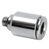Tube connector M5 male for tube 6 mm straight (brass nickel-plated) Tube connector M5 male for tube 6 mm straight (brass nickel-plated)