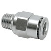 Tube connector M8x1 male for tube 6 mm straight (brass nickel-plated) Tube connector M8x1 male for tube 6 mm straight (brass nickel-plated)