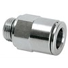 Tube connector G1/8 male for tube 8 mm straight (brass nickel-plated) Tube connector G1/8 male for tube 8 mm straight (brass nickel-plated)