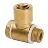 Swivelling screw fitting G1/4 male x G1/4 female - rotary type (brass) Swivelling screw fitting G1/4 male x G1/4 female - rotary type (brass)