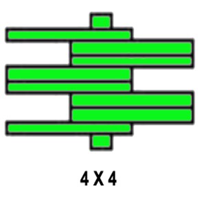 BL644 3/4" 4x4 Leaf Chain Per Mtr