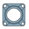 FY503 M SKF Four bolt square flange FY503 M SKF Four bolt square flange