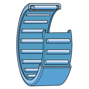 HK2216 SKF drawn cup needle roller bearing with open ends