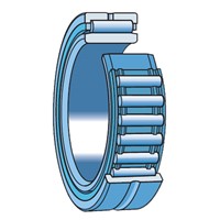 NKIS 20 SKF needle bearing with ribs, with inner ring, heavey series