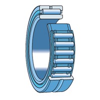 NKS 32 SKF needle bearing with ribs, without inner ring, heavey series