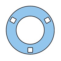PF40 SKF Round flanged pressed steel (housing only)