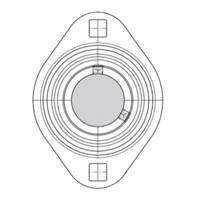 PFT 62 SKF Two bolt oval flanged pressed steel (housing only)