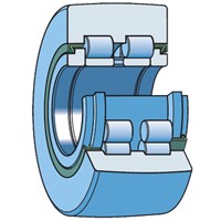 PWTR 2562.2RS SKF track roller, with flange rings, and inner ring