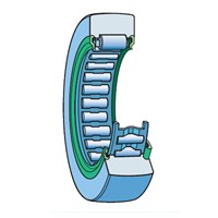 RNA 4900 SKF needle roller bearing, with machined ring, no inner ring