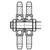 ROSTA N 3/4-20 D Sprocket Wheel Sets Type N Duplex ROSTA N 3/4-20 D Sprocket Wheel Sets Type N Duplex