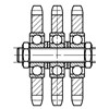 ROSTA N 3/4-20 T Sprocket Wheel Sets Type N Triplex ROSTA N 3/4-20 T Sprocket Wheel Sets Type N Triplex
